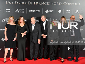 Francis Ford Coppola attends the red carpet for the film Megalopolis at Cinecitta Studios in Rome, Italy, on October 14, 2024. (