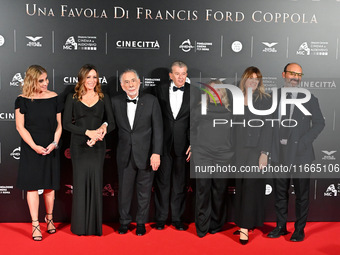 Francis Ford Coppola attends the red carpet for the film Megalopolis at Cinecitta Studios in Rome, Italy, on October 14, 2024. (