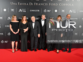 Francis Ford Coppola attends the red carpet for the film Megalopolis at Cinecitta Studios in Rome, Italy, on October 14, 2024. (