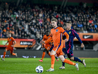 Netherlands player Kenneth Taylor participates in the match between Netherlands U21 and Sweden U21 at the Goffertstadion for the Qualificati...