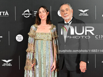 Gia Coppola and Francis Ford Coppola attend the red carpet for the film Megalopolis at Cinecitta Studios in Rome, Italy, on October 14, 2024...