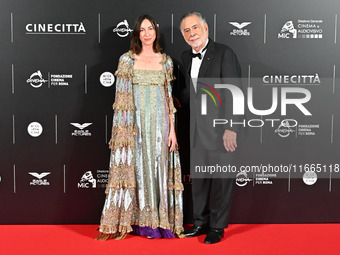 Gia Coppola and Francis Ford Coppola attend the red carpet for the film Megalopolis at Cinecitta Studios in Rome, Italy, on October 14, 2024...