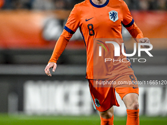 Netherlands player Kenneth Taylor participates in the match between Netherlands U21 and Sweden U21 at the Goffertstadion for the Qualificati...