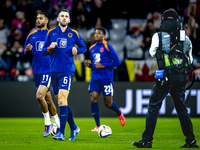 Netherlands defender Stefan de Vrij plays during the match between Germany and the Netherlands at the Allianz Arena for the UEFA Nations Lea...