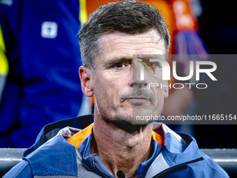 Netherlands assistant trainer Wim Jonk is present during the match between Germany and the Netherlands at the Allianz Arena for the UEFA Nat...