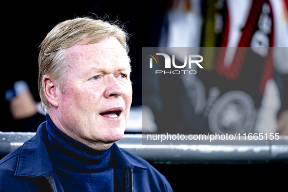 Netherlands trainer Ronald Koeman is present during the match between Germany and the Netherlands at the Allianz Arena for the UEFA Nations...