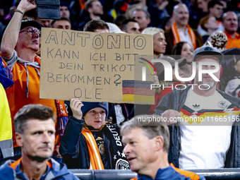 Supporters of Germany attend the match between Germany and the Netherlands at the Allianz Arena for the UEFA Nations League, League phase, M...