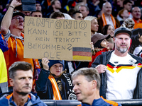 Supporters of Germany attend the match between Germany and the Netherlands at the Allianz Arena for the UEFA Nations League, League phase, M...