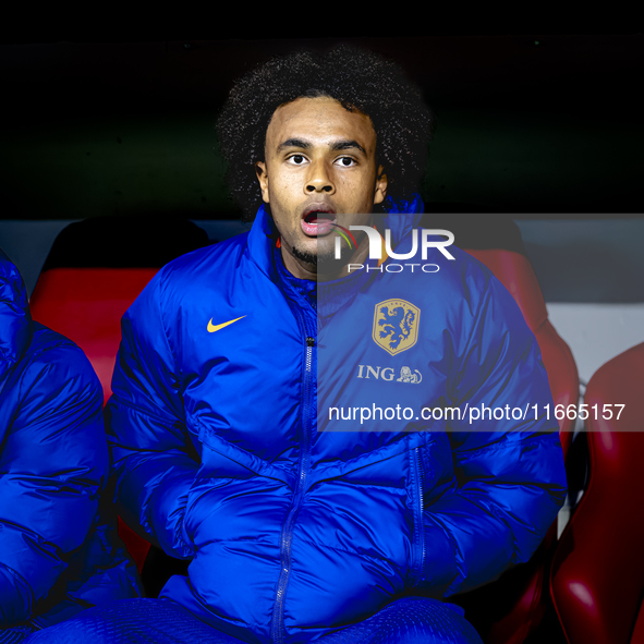 Netherlands forward Joshua Zirkzee plays during the match between Germany and the Netherlands at the Allianz Arena for the UEFA Nations Leag...