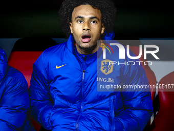 Netherlands forward Joshua Zirkzee plays during the match between Germany and the Netherlands at the Allianz Arena for the UEFA Nations Leag...