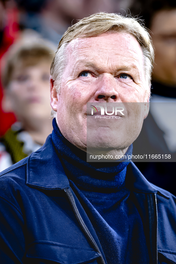 Netherlands trainer Ronald Koeman is present during the match between Germany and the Netherlands at the Allianz Arena for the UEFA Nations...