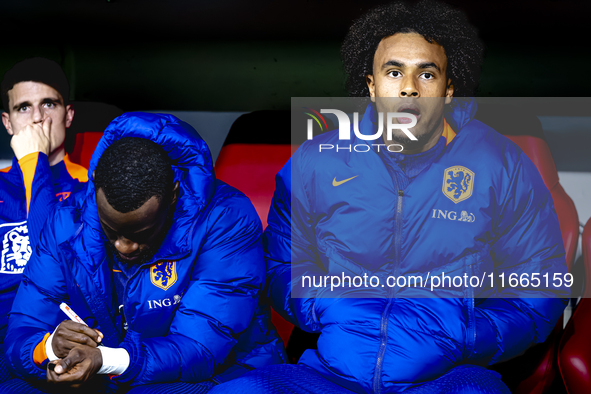 Netherlands forward Joshua Zirkzee plays during the match between Germany and the Netherlands at the Allianz Arena for the UEFA Nations Leag...