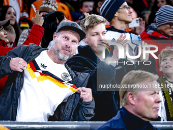 Supporters of Germany attend the match between Germany and the Netherlands at the Allianz Arena for the UEFA Nations League, League phase, M...