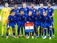 The Netherlands team poses for a photo during the match between Germany and the Netherlands at the Allianz Arena for the UEFA Nations League...