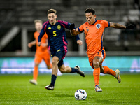 Netherlands player Million Manhoef participates in the match between Netherlands U21 and Sweden U21 at the Goffertstadion for the Qualificat...