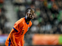 Netherlands player Emmanuel Emegha participates in the match between Netherlands U21 and Sweden U21 at the Goffertstadion for the Qualificat...