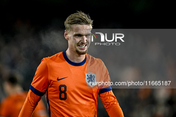 Netherlands player Kenneth Taylor participates in the match between Netherlands U21 and Sweden U21 at the Goffertstadion for the Qualificati...