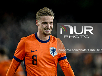 Netherlands player Kenneth Taylor participates in the match between Netherlands U21 and Sweden U21 at the Goffertstadion for the Qualificati...