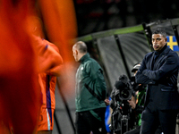 Netherlands trainer coach Michael Reiziger is present during the match between Netherlands U21 and Sweden U21 at the Goffertstadion for the...