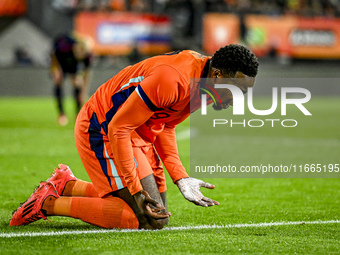 Netherlands player Noah Ohio participates in the match between Netherlands U21 and Sweden U21 at the Goffertstadion for the Qualification EK...