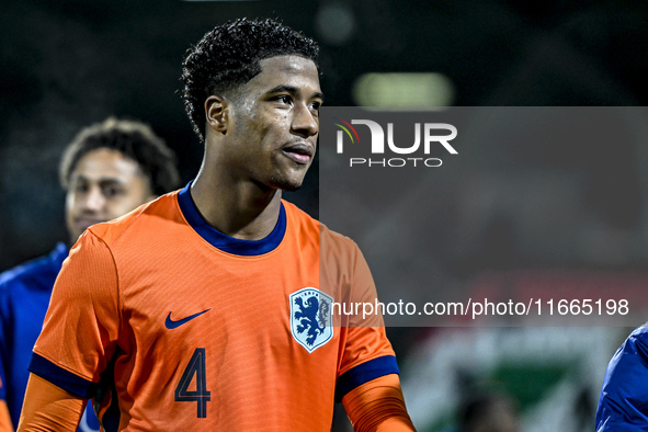 Netherlands player Ryan Flamingo participates in the match between Netherlands U21 and Sweden U21 at the Goffertstadion for the Qualificatio...