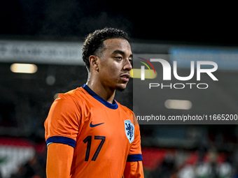 Netherlands player Myron van Brederode participates in the match between Netherlands U21 and Sweden U21 at the Goffertstadion for the Qualif...