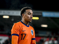 Netherlands player Myron van Brederode participates in the match between Netherlands U21 and Sweden U21 at the Goffertstadion for the Qualif...