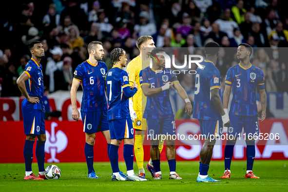 Netherlands defender Stefan de Vrij plays during the match between Germany and the Netherlands at the Allianz Arena for the UEFA Nations Lea...