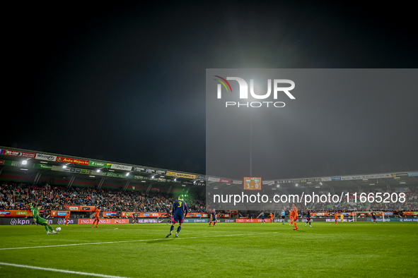 Stadium overview during the match between Netherlands U21 and Sweden U21 at the Goffertstadion for the Qualification EK 2025 Group C matchda...