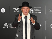 Vittorio Storaro attends the red carpet for the film Megalopolis at Cinecitta Studios in Rome, Italy, on October 14, 2024. (