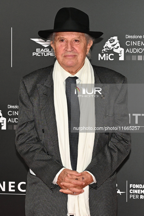 Vittorio Storaro attends the red carpet for the film Megalopolis at Cinecitta Studios in Rome, Italy, on October 14, 2024. 