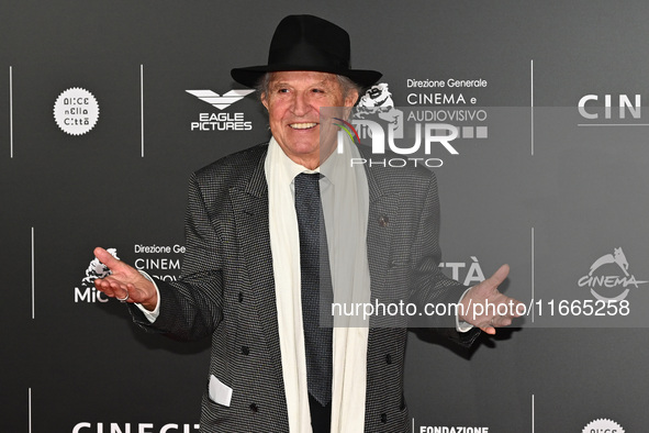 Vittorio Storaro attends the red carpet for the film Megalopolis at Cinecitta Studios in Rome, Italy, on October 14, 2024. 