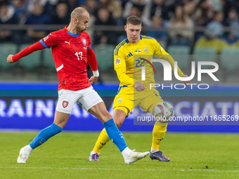 Vaclav Cerny, Mykola Matviyenko  are playing during the  UEFA Nations League 2024 League B Group B1 match between Ukraine and Czechia , at t...