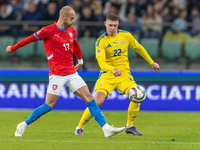 Vaclav Cerny, Mykola Matviyenko  are playing during the  UEFA Nations League 2024 League B Group B1 match between Ukraine and Czechia , at t...