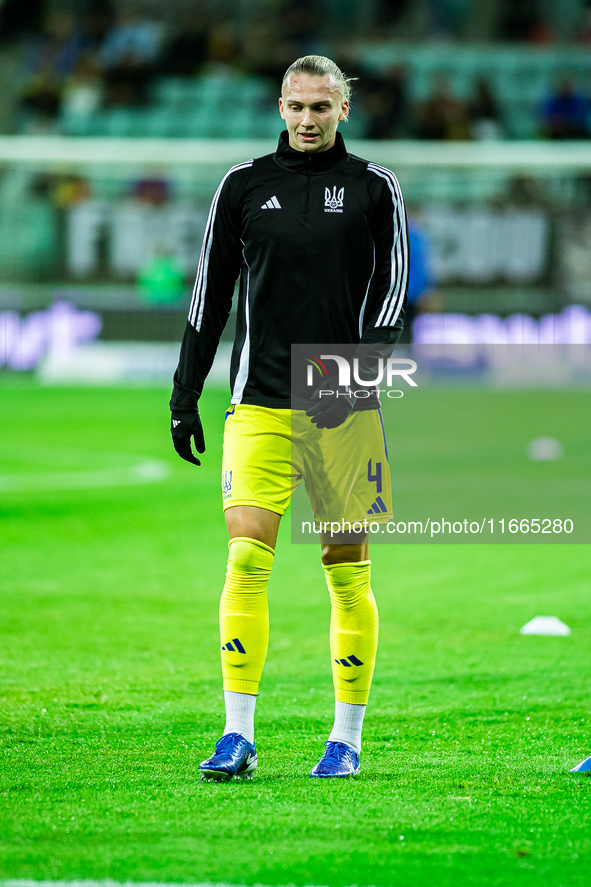 MAKSYM TALOVIEROV participates in a football match of the UEFA Nations League between the Ukraine and Czechia national teams in Wroclaw, Pol...