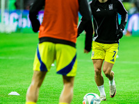 Mykhailo Mudryk participates in a football match of the UEFA Nations League between the Ukraine and Czechia national teams in Wroclaw, Polan...