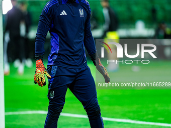 ANATOLIY TRUBIN participates in a football match of the UEFA Nations League between the Ukraine and Czechia national teams in Wroclaw, Polan...