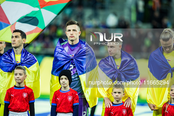 ANATOLIY TRUBIN participates in a football match of the UEFA Nations League between the Ukraine and Czechia national teams in Wroclaw, Polan...