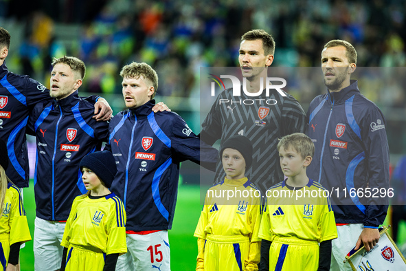 MATEJ KOVAR participates in a football match of the UEFA Nations League between the Ukraine and Czechia national teams in Wroclaw, Poland, o...