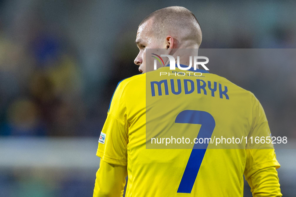 Mykhailo Mudryk is playing  during the  UEFA Nations League 2024 League B Group B1 match between Ukraine and Czechia , at the Tarczynski Are...