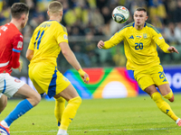 Oleksandr Zubkov is playing  during the  UEFA Nations League 2024 League B Group B1 match between Ukraine and Czechia , at the Tarczynski Ar...