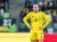 Mykhailo Mudryk is playing  during the  UEFA Nations League 2024 League B Group B1 match between Ukraine and Czechia , at the Tarczynski Are...