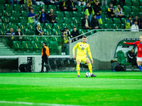 The UKR team plays against the Czechia national team during a UEFA Nations League football match in Wroclaw, Poland, on October 14, 2024. (