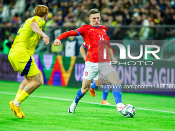 LUKAS PROVOD participates in a football match of the UEFA Nations League between the Ukraine and Czechia national teams in Wroclaw, Poland,...