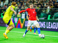 LUKAS PROVOD participates in a football match of the UEFA Nations League between the Ukraine and Czechia national teams in Wroclaw, Poland,...