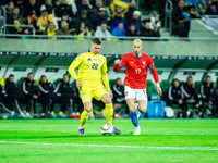 Mykola Matvienko and Vaclav Cerny participate in a football match of the UEFA Nations League between the Ukraine and Czechia national teams...