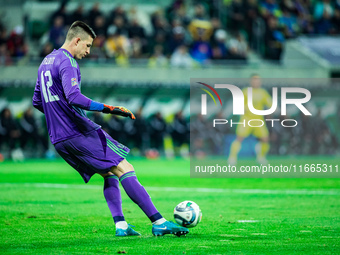 ANATOLIY TRUBIN participates in a football match of the UEFA Nations League between the Ukraine and Czechia national teams in Wroclaw, Polan...