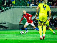 VACLAV CERNY participates in a football match of the UEFA Nations League between the Ukraine and Czechia national teams in Wroclaw, Poland,...