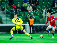 VACLAV CERNY participates in a football match of the UEFA Nations League between the Ukraine and Czechia national teams in Wroclaw, Poland,...