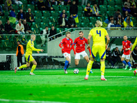 ...during a football match of the UEFA Nations League between the Ukraine and Czechia national teams in Wroclaw, Poland, on October 14, 2024...